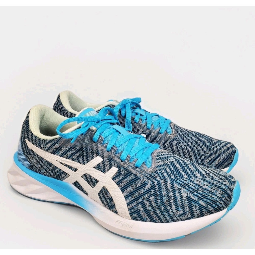 Asics FF RoadBlast Shoes Womens Size 8.5 Blue‎ Running Comfort Walking Sneakers